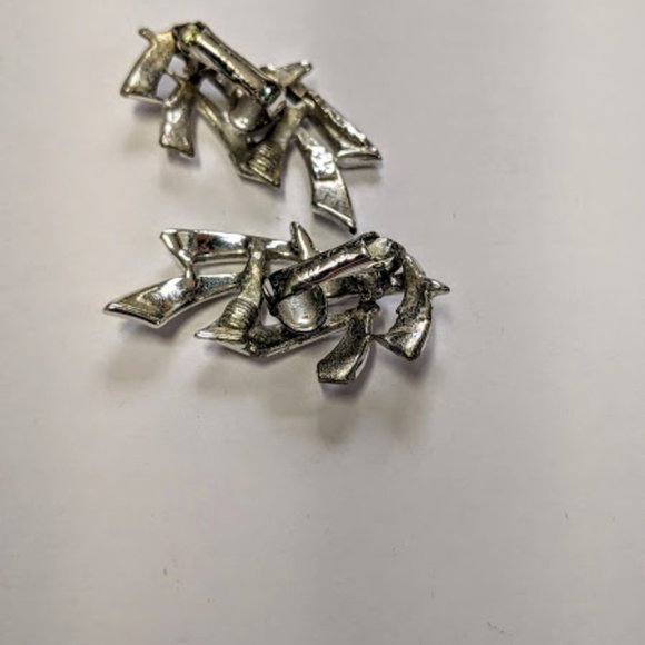 Vintage Coro Mid Century Bamboo Leaf Earrings - Picture 3 of 6